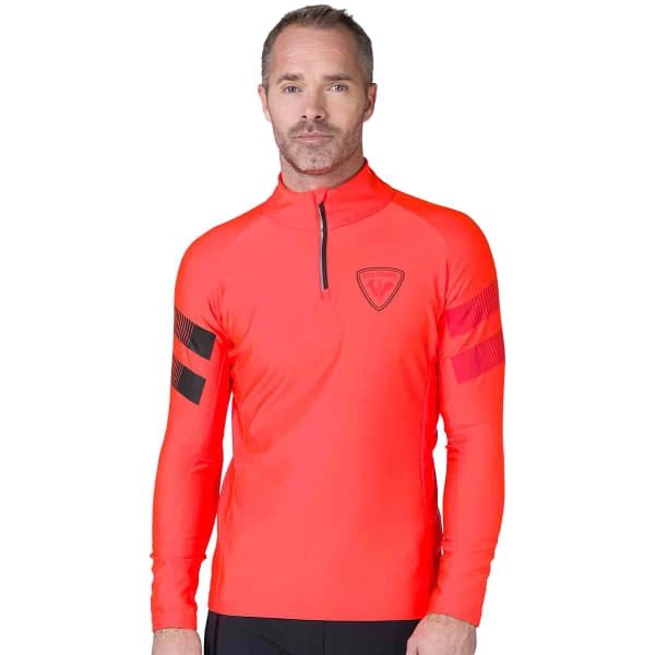 ROSSIGNOL CLASSIQUE HERO 1/2 ZIP NEON RED 23 1 ROSSIGNOL CLASSIQUE HERO 1/2 ZIP NEON RED 23